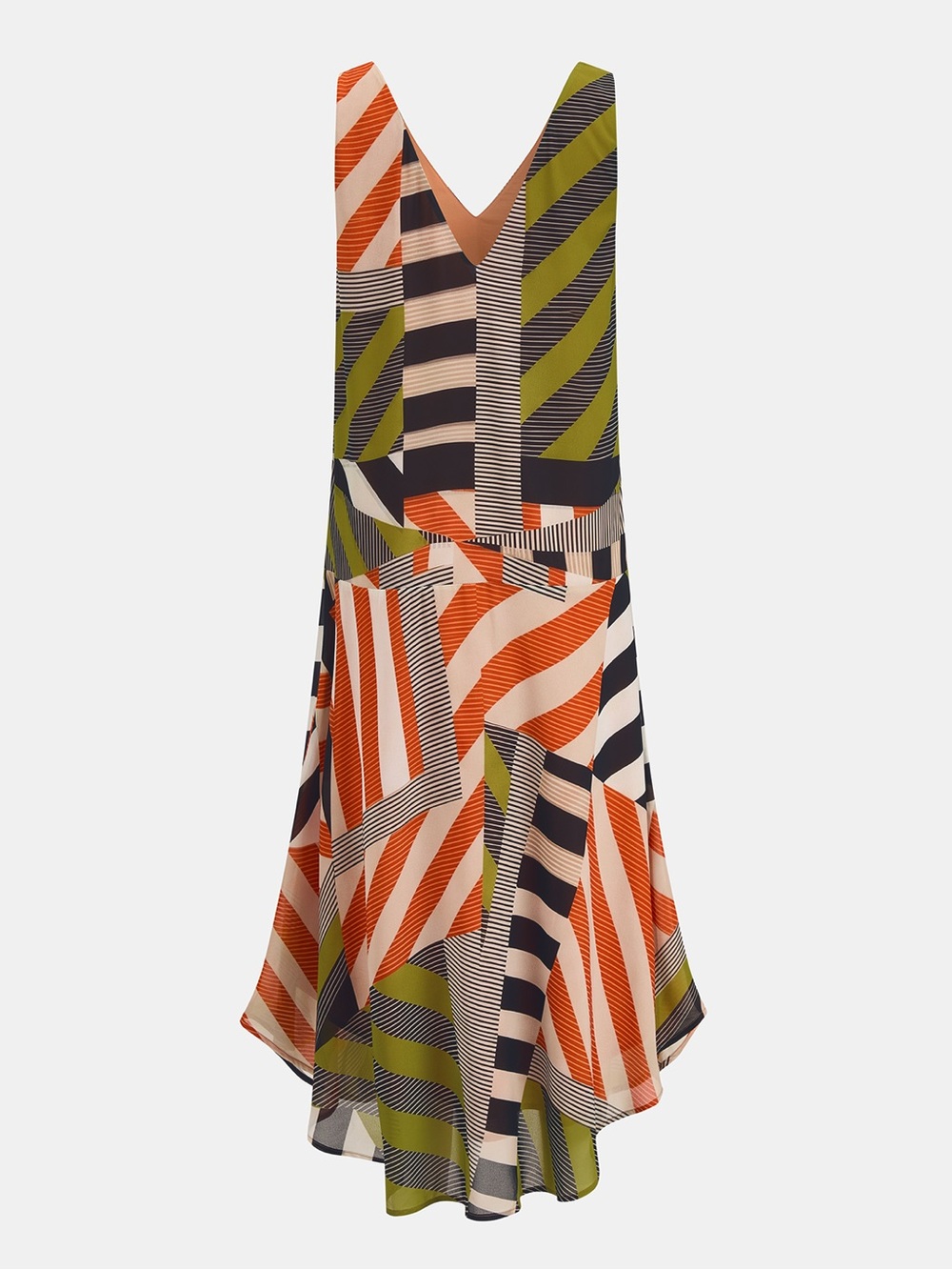 ✨ NWT Colorful Abstract Print Midi Dress | Size Small ✨ - Picture 3 of 13